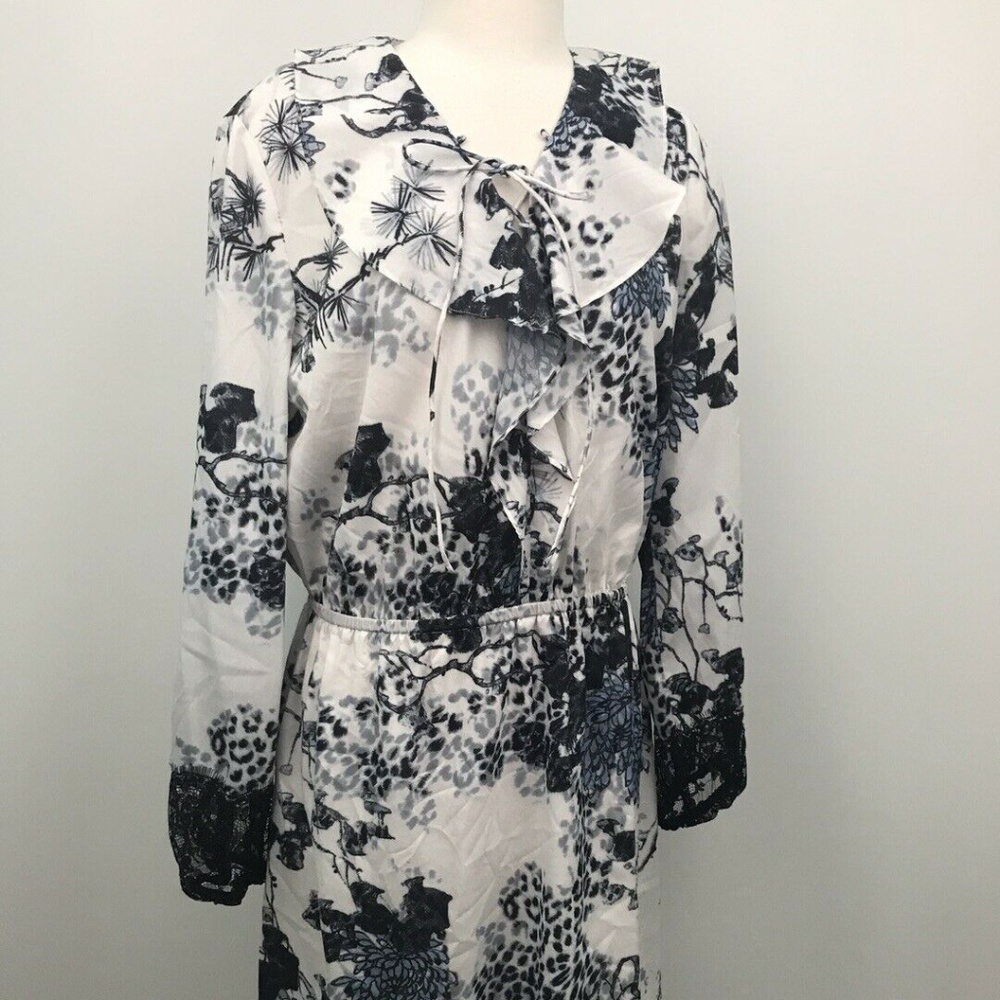 NWT Kobi Black/ White Long Sleeve Dress